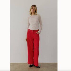 Mod Ref All:Row The Nadya Red Corduroy Pants S